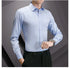 New Plus Size Men Solid Color Business Shirt Fashion Classic Basic Casual Slim White Long Sleeve Shirt Brand Clothes - Evallys.com