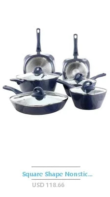 Rametto Professional Grade 8-Piece Cookware Set Anodized Aluminum Enamel Cast Iron Stainless Steel Oven Safe Dishwasher Safe - Evallys.com