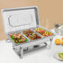 Chafing Dish Buffet Set,Gatherings Self-service Stove Food Plates,410 Stainless Steel Buffet Dishes Set,with 3 Food Compartments