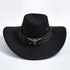 Vintage Suede Western Cowboy Hat – Party & Cosplay Big-Brim Cap - Evallys.com