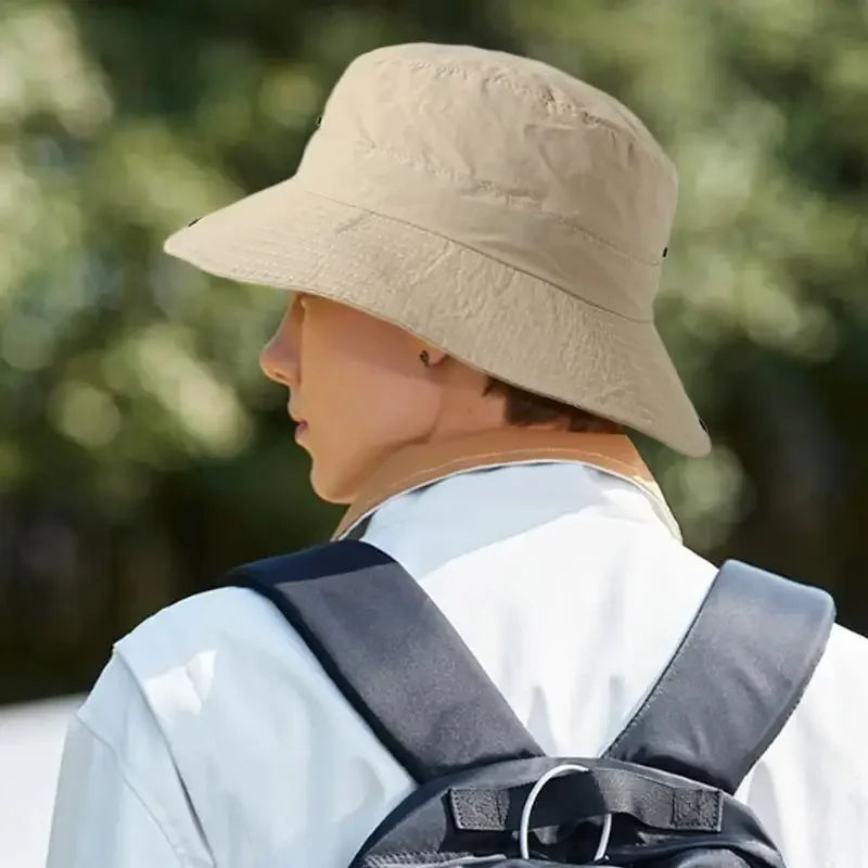 Men’s UV Protection Folding Bucket Hat – Waterproof Outdoor Sun Hat - Evallys.com