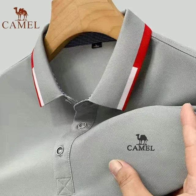 New Summer Brand Embroidered Polo Shirt for Men's High Quality Fashion Casual Comfortable and Breathable Short Sleeved T-shirt - Evallys.com
