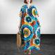 Boho Floral Maxi Dress – Cotton Linen V-Neck Summer Beach Wear - Evallys.com