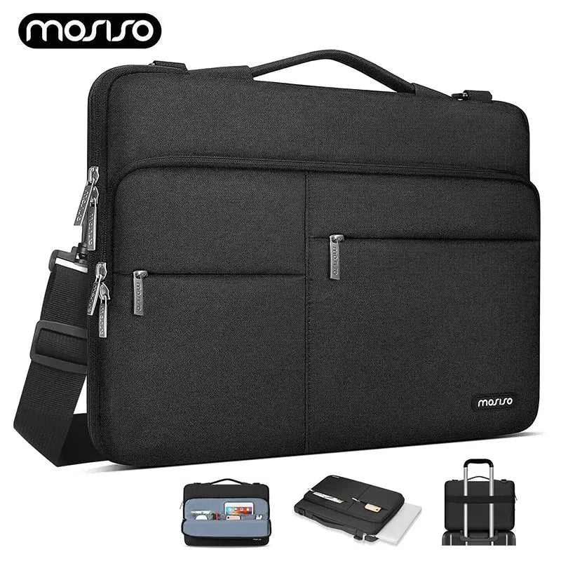 Laptop Shoulder Bag for 2024 2023 Macbook Air Pro 13 13.3 14 15 16 inch M1 M2 M3 Notebook Mac Acer Asus HP Briefcase Sleeve Case - Evallys.com