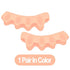 1 Pair Silicone Toe Separator, Bunion Corrector,Hammer Toe Corrector, Soft Silicone Material for Toe Separation Foot Care Tool - Evallys.com