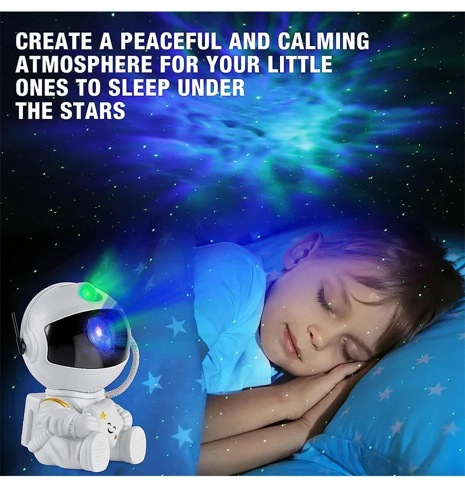 Star Projector Galaxy Night Light Astronaut Space Projector Starry Nebula Ceiling LED Lamp for Bedroom Home Decorative kids gift - Evallys.com