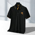 Men's Business Casual Short Sleeved Embroidered Solid Color Polo Shirt Fashionable Breathable Comfortable Summer Versatile Top - Evallys.com