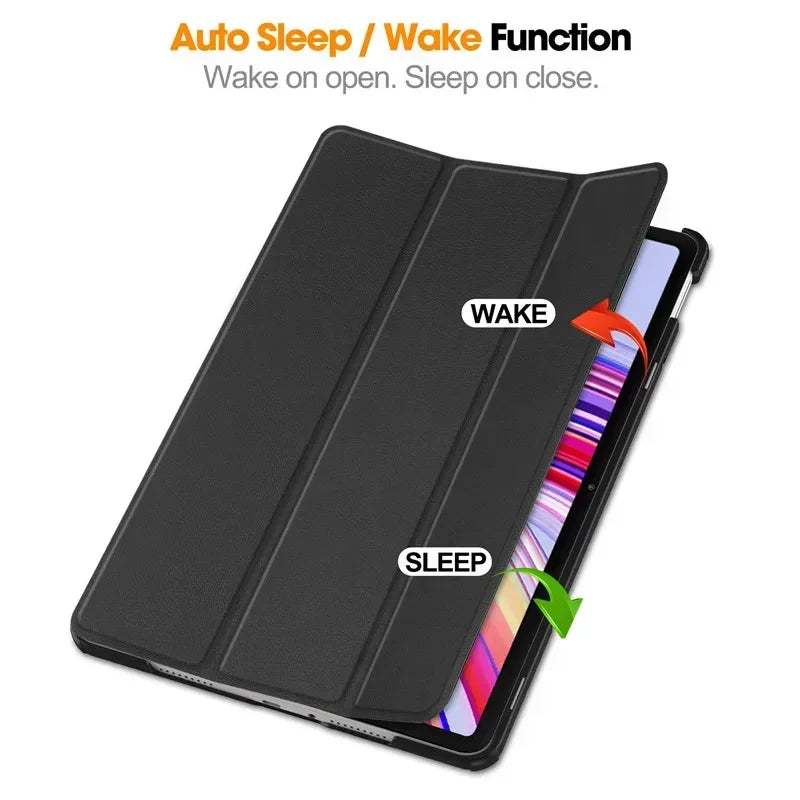 For Xiaomi Redmi Pad Pro 2024 Tri-Folding Flip Stand Case Funda for Red Mi Pad Pro 12.1 Tablet with Auto Sleep Cover - Evallys.com