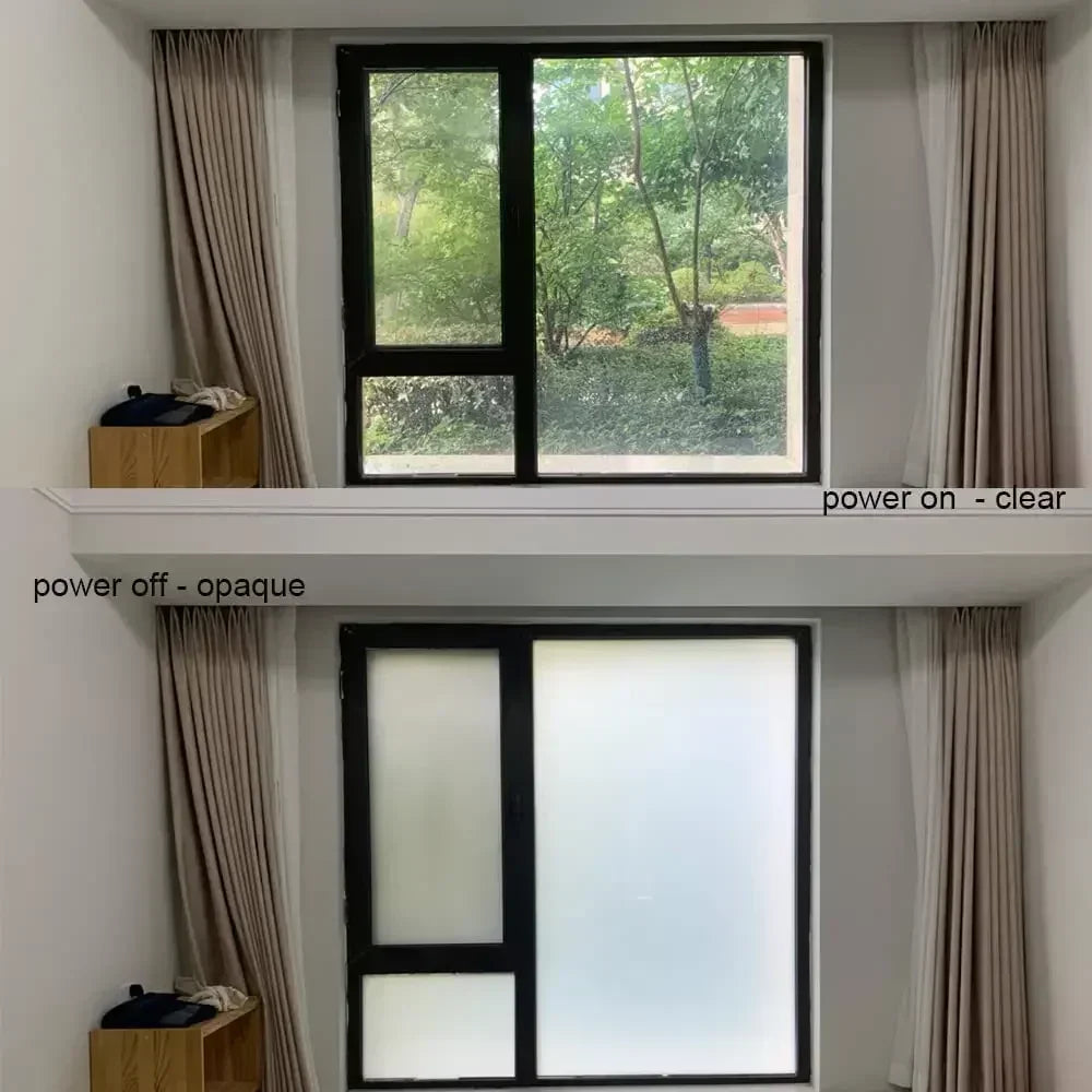 PDLC Smart Glass Window Film Electrochromic Tint Film with Remote Customized Size Switchable Glass Film - Evallys.com