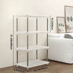 Four-Layer Multi-Functional Storage Rack Bathroom Living Room Organizing Rack Kitchen Bedroom Shelf Plastic Floor-Standing Storage Rack Bathroom Storage Storage Rack
