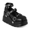 DoraTasia Retro INS Black Round Toe Heel Studded Punk Nightclub Ladies Mary Jane Y2 Lace Buckle Lolita Women's Shoes - Evallys.com