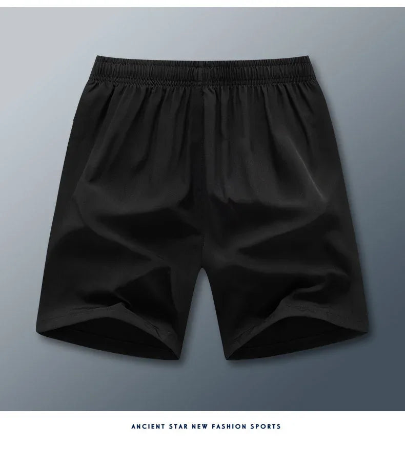 Shorts for men's popular casual pants, men's ice silk pants, sports casual pants, high-quality trendy pants, quick drying pants, - Evallys.com