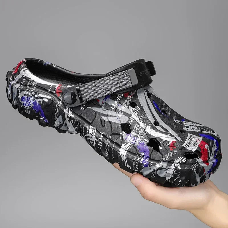 Men’s Plus Size Garden Clogs – Outdoor Beach Sandals & Water Shoes - Evallys.com