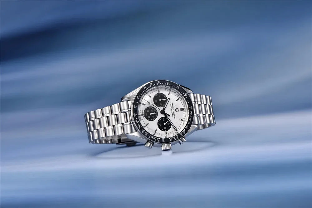 PAGANI DESIGN V4 New Quartz Men's Automatic Date Speed Chronograph Sapphire Mirror Sport Waterproof Watch All Steel VK63 Watches - Evallys.com