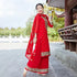 Exotic Indian Dance Dress – Ethnic Sari Style Two-Piece Set for Women - Evallys.com