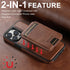 2 in 1 detachable With Magsafe Wireless Charging Wallet Leather Phone Case For iPhone 16 15 Pro Max 14 13 12Pro Magnetic Cover - Evallys.com