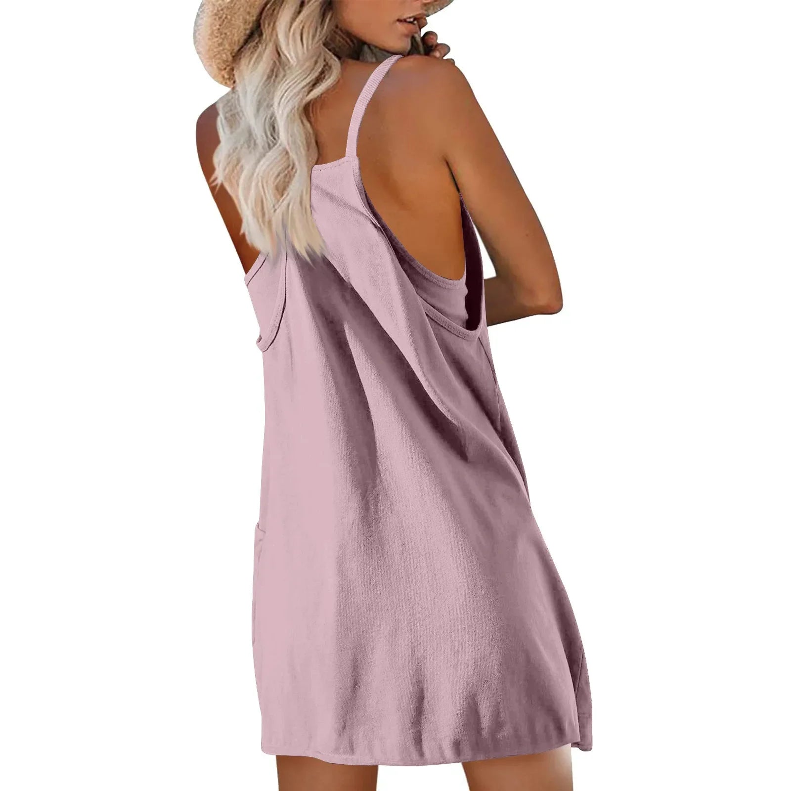 Women’s Sport Mini Dress – Sleeveless Summer Casual Tennis Dress - Evallys.com