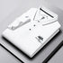 Men's Business Casual Short Sleeved Embroidered Solid Color Polo Shirt Fashionable Breathable Comfortable Summer Versatile Top - Evallys.com