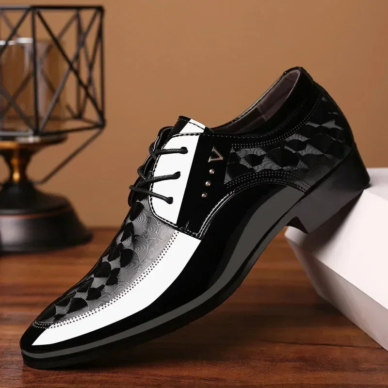 Leather Shoes for Men Business Dress Shoes Versatile Wedding Shoes Men Shoe Designer Loafers Men Zapatos Para Hombres 2025 - Evallys.com