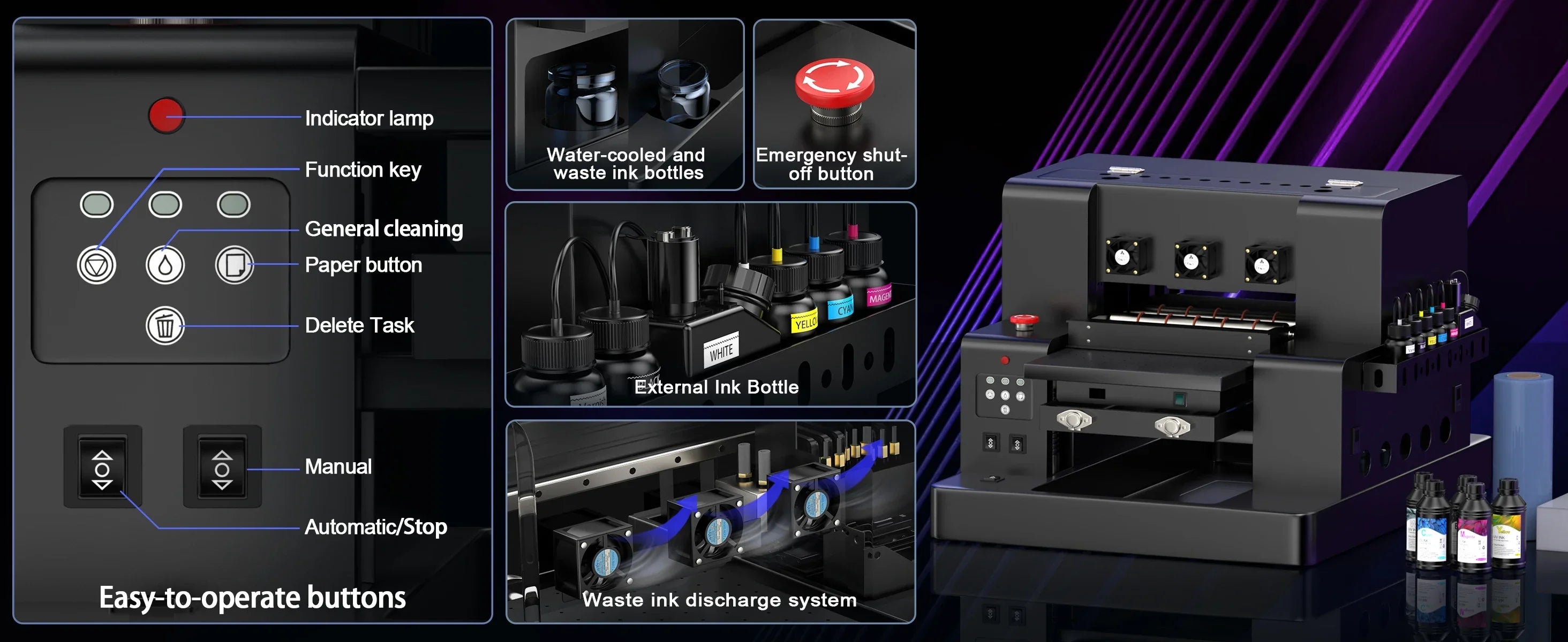 A3 UV DTF Printer/A3 XP600 DTF Printer/A4 L805 DTF Printer Printing Machine For T-shirt For Metal Wooden Direct Transfer Printer - Evallys.com