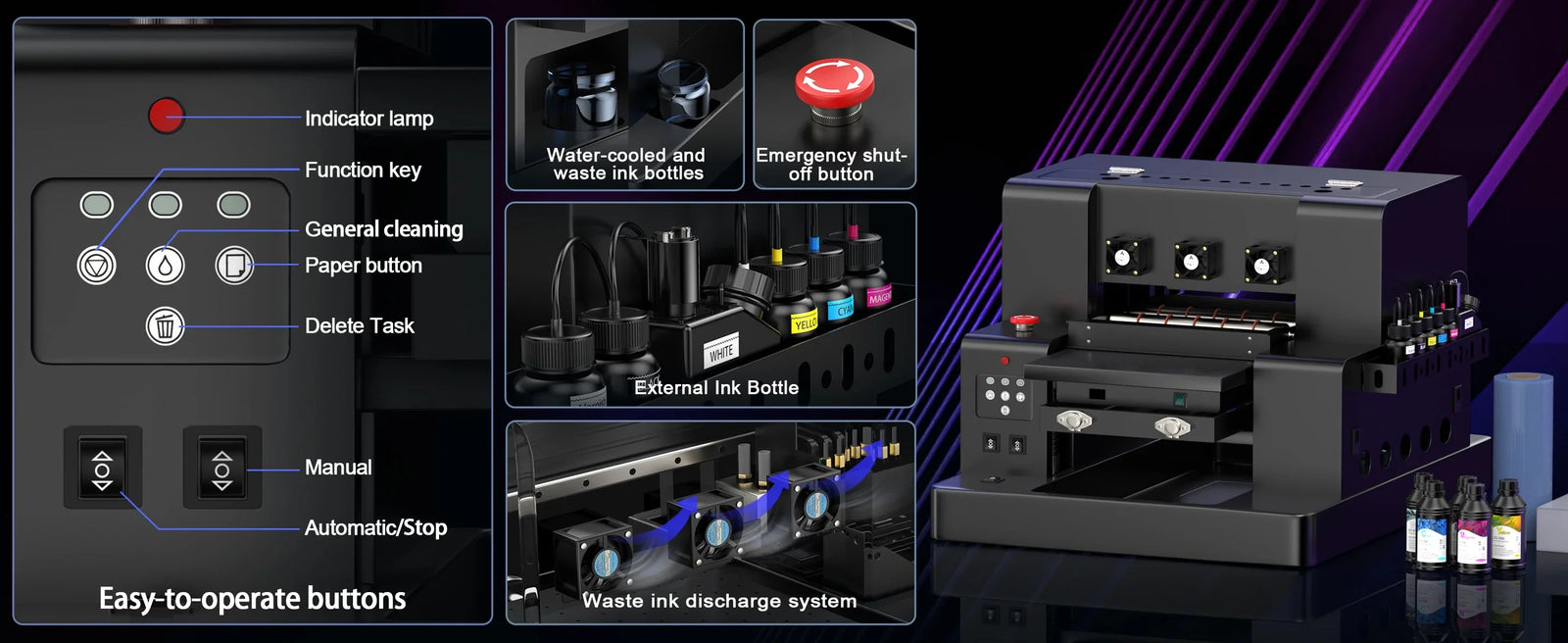A3 UV DTF Printer/A3 XP600 DTF Printer/A4 L805 DTF Printer Printing Machine For T-shirt For Metal Wooden Direct Transfer Printer - Evallys.com