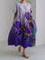 Harajuku Floral Loose Dress – Women's Mid-Calf Summer Party Wear - Evallys.com
