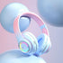 RGB Bluetooth Wireless Headphones For Girls Children's Headset with Microphone Support SD Card HIFi Stereo Gaming Earphone - Evallys.com