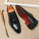 Luxury Men’s Leather Oxford Shoes – Formal Wedding & Office Footwear - Evallys.com