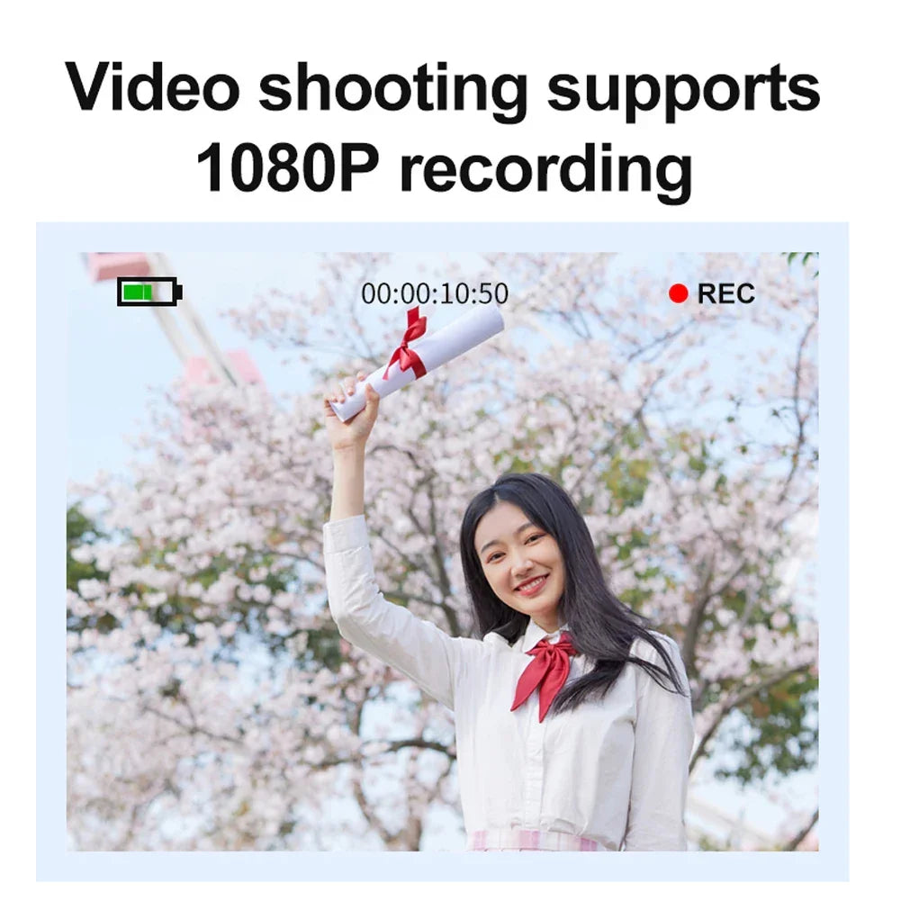 4K HD 1080P Digital Camera 96MP Autofocus Vlogging Camera 2.4 Inch IPS Screen Portable Vlogging Camera for Kids Adults Beginners - Evallys.com