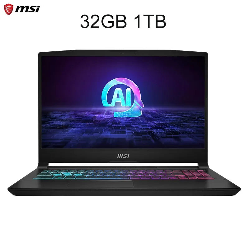 2024 MSI Katana A15 AI Laptop 15.6 Inch 2.5K QHD 165Hz IPS Screen Notebook AMD Ryzen R7-8845HS 32GB 1TB RTX4060 Gaming Computer - Evallys.com