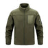 Winter Men Polartec Warm Jackets Casual Man Fleece Lined Windbreaker Coats Men Soft Shell Stand Collar Tactical Hiking Jackets - Evallys.com