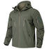 Men's Waterproof Softshell Tactical Jacket Winter Windproof Fleece Hoodie Jacket Outdoor Hiking Skiing Windbreaker Coat - Evallys.com