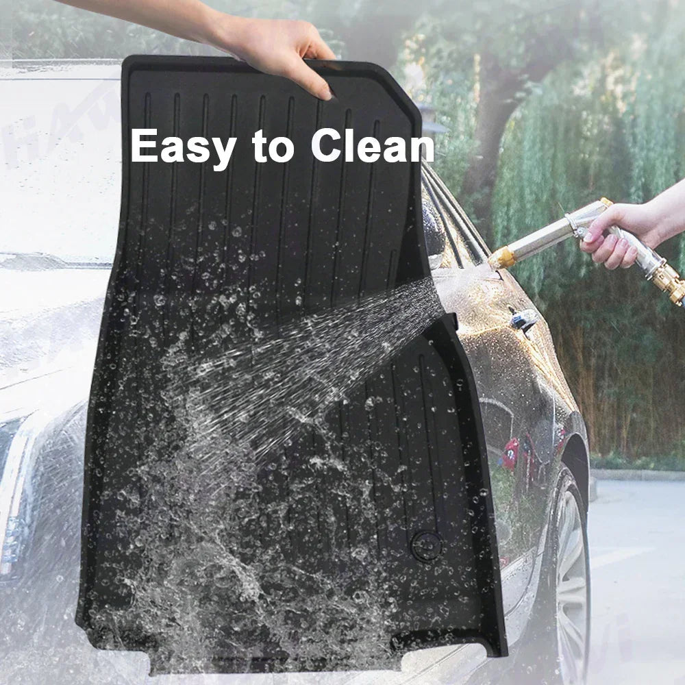 Hawknavi TPE Foot Pads for Tesla Model Y Waterproof Floor Mats Non-slip Model Y Car Interior Accessories - Evallys.com