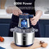 Electric Meat Grinders 5L Food Crusher Stainless Steel Multifunctional Vegetable Slicer Processor Chopper Kitchen Blenders - Evallys.com