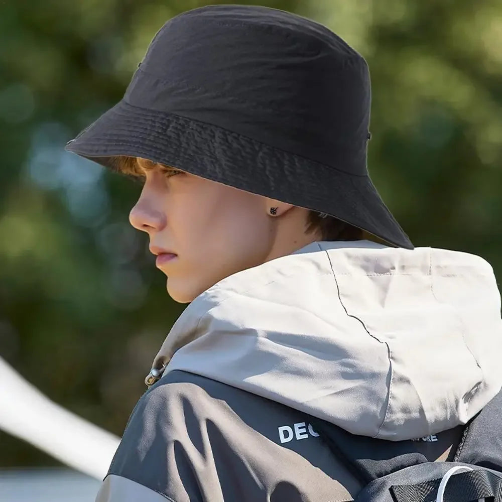 Men’s UV Protection Folding Bucket Hat – Waterproof Outdoor Sun Hat - Evallys.com