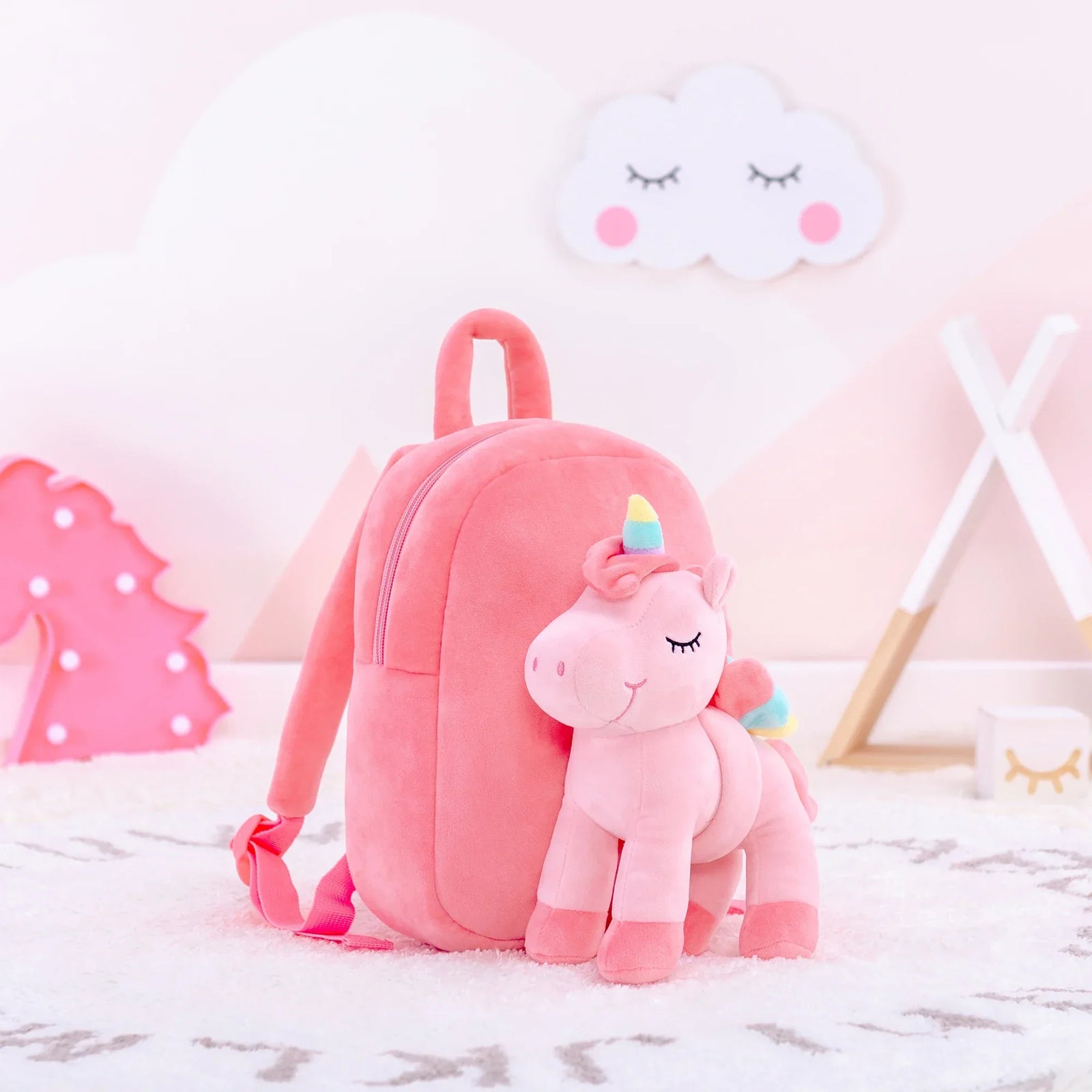 Plush Unicorn Backpack for Kids – Cute Stuffed Animal Bag - Evallys.com