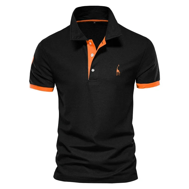 AIOPESON Embroidery 35% Cotton Polo Shirts for Men Casual Solid Color Slim Fit Mens Polos New Summer Fashion Brand Men Clothing - Evallys.com