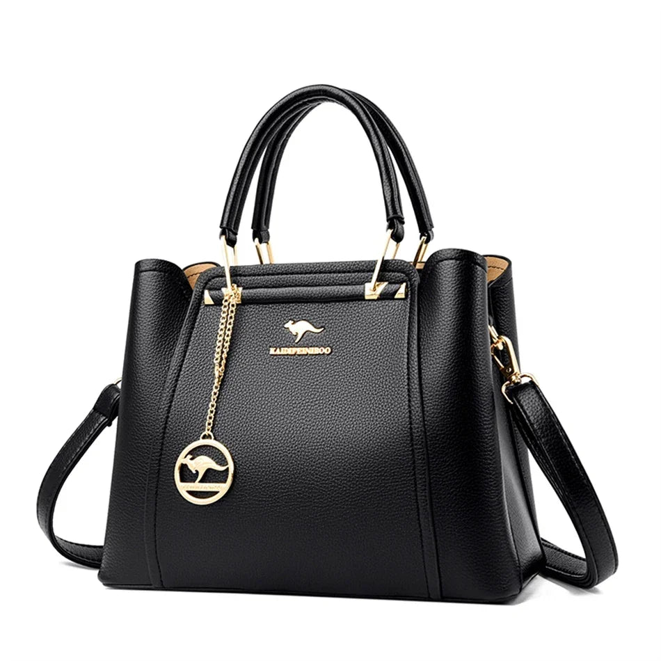 2024 Luxury Women Designer 3 Layers Shoulder Crossbody Sac Ladies Large Capacity Leather Handbags Shopper Brand Messenger Totes - Evallys.com
