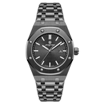 PENGAGAR Square Luxury Men Wristwatch Waterproof Luminous Date Stainless Steel Male Clock Business Sports Quartz Watches For Men - Evallys.com