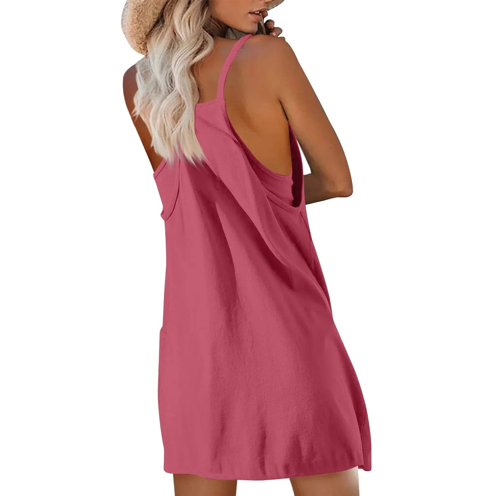 Women’s Sport Mini Dress – Sleeveless Summer Casual Tennis Dress - Evallys.com