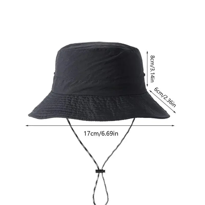 Men’s UV Protection Folding Bucket Hat – Waterproof Outdoor Sun Hat - Evallys.com
