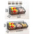 Kitchen Storage Shelf Wall Mounted Bathroom Organizer Basket No Drill Adhesive Mount Rack for Vegetable Fruit Drain Baskets