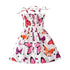 Children Girl Dress Summer Elegant Sling Princess Dresses Flower Print Kids Beach Sundress Casual Cotton Baby Girl Clothing - Evallys.com