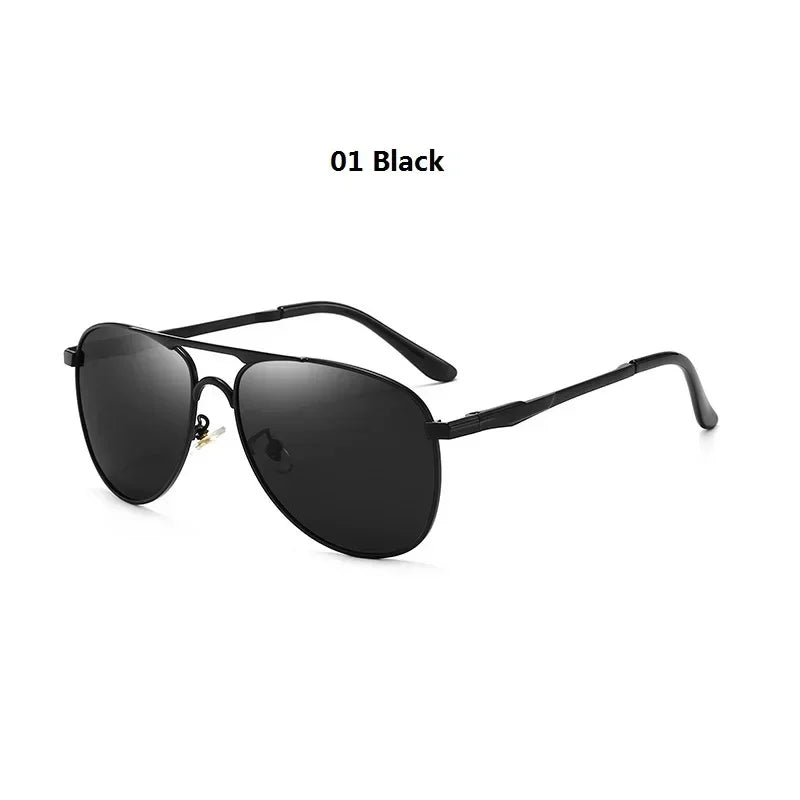 Luxury Pilot Polarized Sunglasses Men Women Driving Fishing Retro Glasses Designer Male Metal Sunglasses Man UV400 - Evallys.com