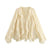 MUJER Ruffle Blouse – Semi Sheer Chiffon Fairy Shirt for Women 2025 - Evallys.com
