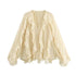 MUJER Ruffle Blouse – Semi Sheer Chiffon Fairy Shirt for Women 2025 - Evallys.com