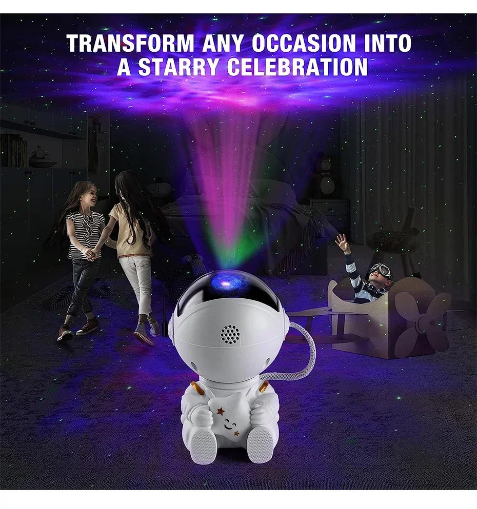 Star Projector Galaxy Night Light Astronaut Space Projector Starry Nebula Ceiling LED Lamp for Bedroom Home Decorative kids gift - Evallys.com