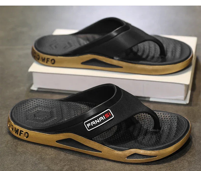 Men’s Summer Flip-Flops – Outdoor Sports Beach Sandals, Casual Home Slippers - Evallys.com