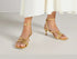 Women's Strappy Kitten Heels Square Toe Flip Flops Low Heels Ankle Strap Party Dress Thong Heeled Sandals - Evallys.com