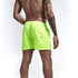 Mens Swim Trunks with Mesh Lining Side Pockets Solid Beach Shorts Quick Dry Lightweight Drawstring Board Shorts Summer Swimwear - Evallys.com